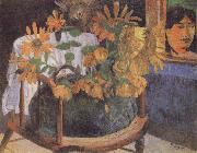 Paul Gauguin Sunflowers on a chair USA oil painting reproduction
